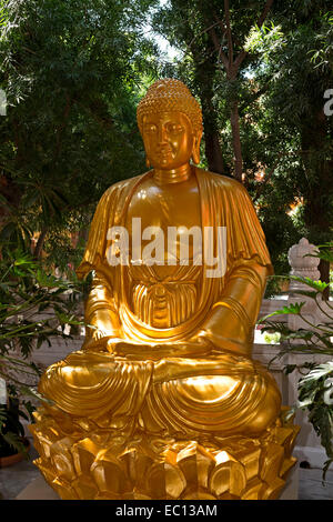 Statue de Bouddha Sakyamuni, Hsi Lai Temple, ville de Hacienda Heights, Los Angeles County, Californie Banque D'Images