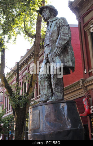 'Jack' grisouteuses Deighton statue in Gastown Banque D'Images