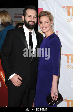 7 décembre 2014 - Los Angeles, Californie, États-Unis - Josh Kelley, Katherine Heigl assistant à l'TrevorLIVE Los Angeles Événement tenu au Hollywood Palladium à Hollywood, Californie le 7 décembre 2014. Crédit Image : 2014(© D. Long/Globe Photos/Zuma sur le fil) Banque D'Images