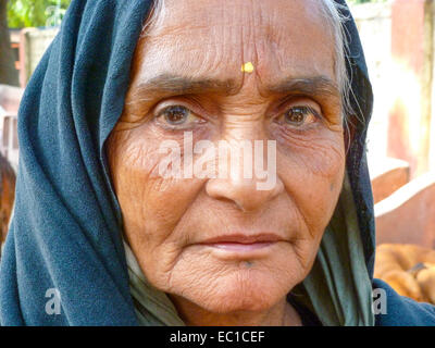 Portrait de femme indienne Banque D'Images