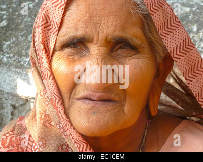 Portrait de femme indienne Banque D'Images