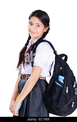 1 Indian School girl Student Banque D'Images