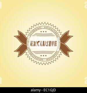 Autocollant rétro Illustration de Vecteur