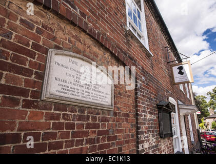 Maison de Jane Austen, Chawton, Alton, HAMPSHIRE GU34 1SD . La maison de Jane Austen à partir de 1809 pour les 8 dernières années de sa vie. Banque D'Images