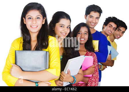 Collège étudiants amis indiens Banque D'Images