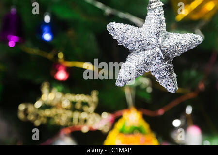 Festival de Noël Tree star Personne n Banque D'Images