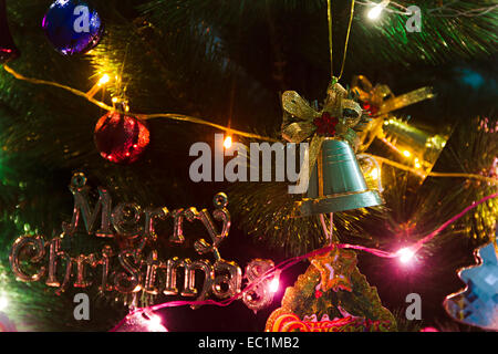 Festival de Noël la décoration de l'arbre Personne ne Banque D'Images