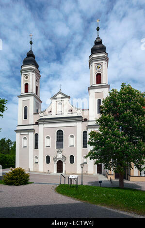 Église abbatiale, abbaye, Irsee Irsee, Bavière, Allemagne Banque D'Images