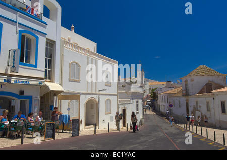 Centre-ville historique d'Albufeira, Algarve, Portugal, Europe Banque D'Images