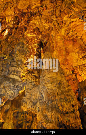 La grotte de Saint-Michel, Gibraltar, territoire britannique d'outre-mer, de l'Europe Banque D'Images