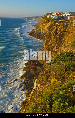 Praia das Maçãs, district de Lisbonne, Sintra, Portugal, Europe de la côte Banque D'Images