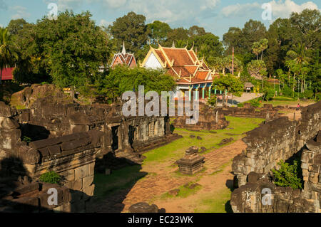 Wat Bakong, groupe Roluos, près de Siem Reap, Cambodge Banque D'Images