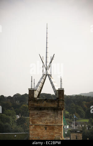 L'aluminium moderne spire sur St Michael's Parish Church Linlithgow Banque D'Images