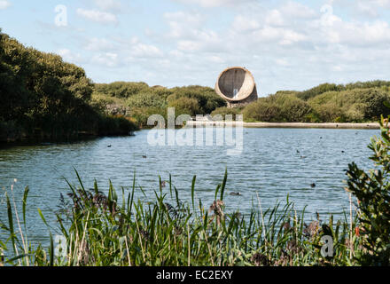 Son acoustique miroirs dans Denge, Kent, Royaume-Uni Banque D'Images