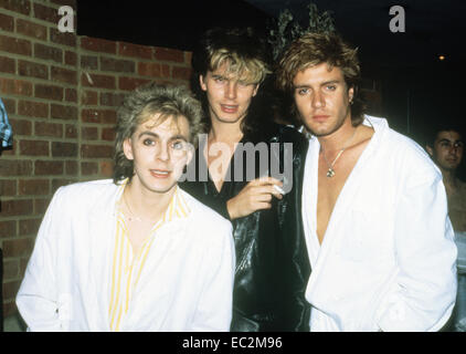 DURAN DURAN UK pop group avec de gauche: Nick Rhodes, John Taylor, Simon le bon vers 1987. Photo: Rudi Keuntje Banque D'Images