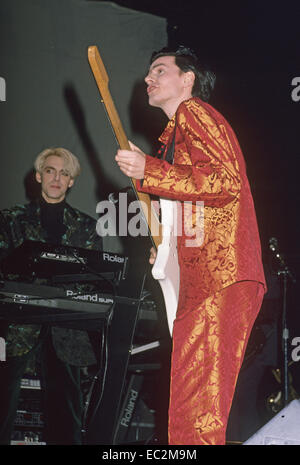 Groupe pop britannique DURAN DURAN avec John Taylor sur 1986 Banque D'Images