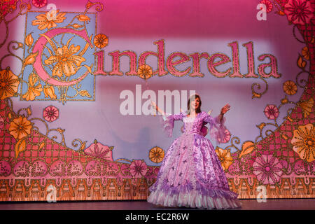 Photocall avec Dallas-actrice Linda Gray, qui fait son premier pantomime jouant la fée marraine de Cendrillon au nouveau théâtre de Wimbledon 5 décembre 2014 au 11 janvier 2015. La distribution inclus Tim Vine, Matthew Kelly et Wayne dormir. Banque D'Images