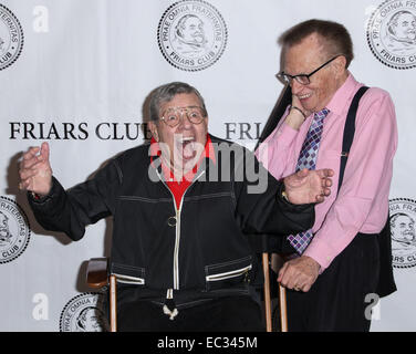 Jerry Lewis assiste à la célébration du Club frères Jerry Lewis et le 50e anniversaire de "La Professeur Maboul' à New York Friars Club comprend : Jerry Lewis,Larry King Où : New York, United States Quand : 05 Juin 2014 Banque D'Images