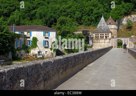 Brantome, Moulin de L'Abbaye Hotel, Dordogne, Perigord, Dronne, France, Europe Banque D'Images