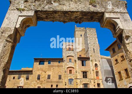 San Gimignano, Site du patrimoine mondial de l'UNESCO, la province de Sienne, Toscane, Italie, Europe Banque D'Images