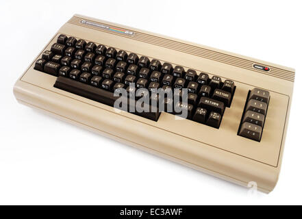 Commodore C64, 64er, 8 bits, 1986 ordinateur familial Banque D'Images