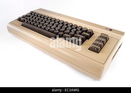 Commodore C64, 64er, 8 bits, 1986 ordinateur familial Banque D'Images