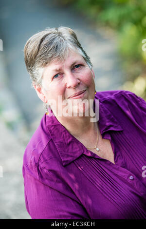 Patricia Duncker : l'écrivain britannique, romancier, auteur, universitaire, professeur de littérature contemporaine, Université de Manchester, UK Banque D'Images