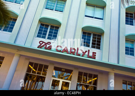 Le Carlyle Hotel, Ocean Drive, Southbeach, Miami Beach, Florida, USA Banque D'Images