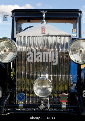 Un salon de voiture Rolls Royce vintage Banque D'Images