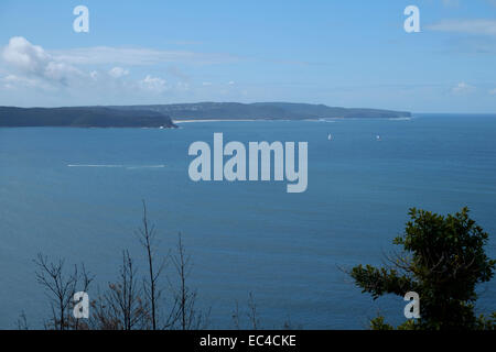 Vue depuis West Head Lookout en bande Ku-ring-gai Chase National Park Banque D'Images