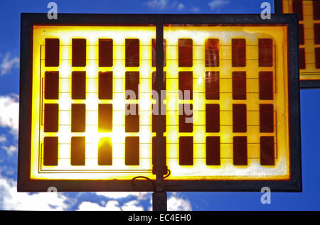 Arbre généalogique à l'énergie solaire dans la zone résidentielle Ulmer ville solaire, Ulm, Bade-Wurtemberg, Allemagne Banque D'Images