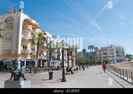 Sitges Beach Bar Pub Restaurant Espagnol Espagne Banque D'Images