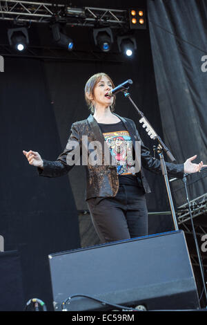 Suzanne Vega à Pori Jazz 2014 Banque D'Images