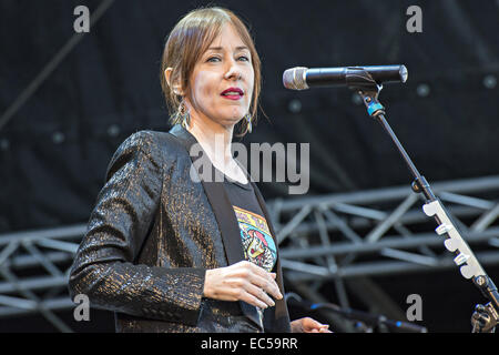 Suzanne Vega à Pori Jazz 2014 Banque D'Images