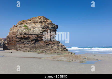 Plage des cathédrales, Ribadeo, Lugo, Galice, Espagne Banque D'Images