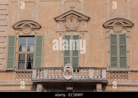 Castiglioni palace, place Sordello, Mantoue, Lombardie, Italie Banque D'Images