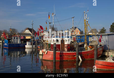 Port à Niendorf, Timmendorfer plage, Schleswig-Holstein Banque D'Images