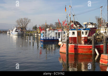 Port à Niendorf, Timmendorfer plage, Schleswig-Holstein Banque D'Images