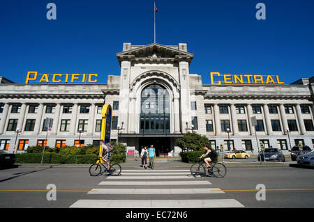 La gare Centrale du Pacifique à Vancouver, BC, Canada Banque D'Images