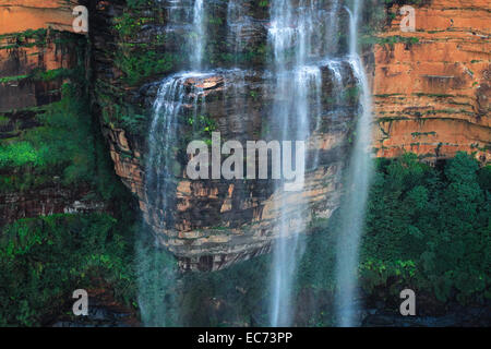 Wentworth Falls dans les Blue Mountains, New South Wales, Australie Banque D'Images