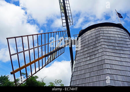 Ancien moulin à vent de crochet à East Hampton de Long Island NY Banque D'Images