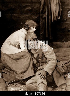 La Motion Picture - UN Win-The-Facteur de guerre. Dorothy Gish dans la plus grande chose dans la vie, un D. W. Griffith Artcraft photo publié par de célèbres joueurs - Lasky Corp. en 1918. Banque D'Images