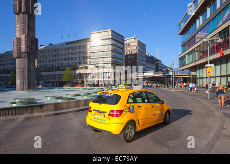 Suède, Stockholm - Sergels Torg dans la ville. Banque D'Images