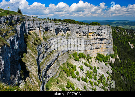 Arène de roche naturelle, Creux du Van, Jura, Suisse Banque D'Images