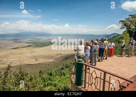 Vue sur la Ngorongoro Conservation Area Banque D'Images