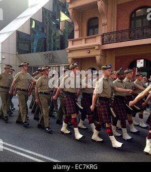 Célébrations de la Journée de l'Anzac à Perth, Australie occidentale Banque D'Images