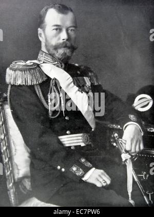 Nicolas II (1868 - 17 juillet 1918) le dernier empereur de Russie Banque D'Images