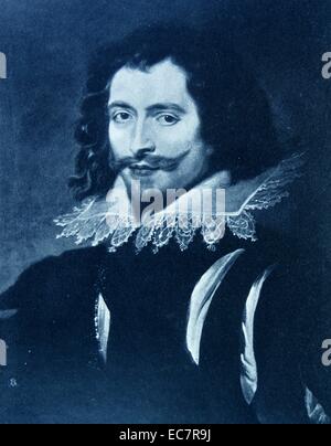 George Villiers, 1 duc de Buckingham (1592 - 1628), favori du roi Jacques Ier d'Angleterre Banque D'Images