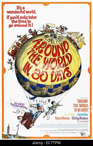 Le tour du monde en 80 jours est une aventure comédie 1956 film avec David Niven et Cantinflas. L'épopée photo a été réalisé par Michael Anderson et était basé sur le roman classique du même nom de Jules Verne. Il a remporté plusieurs prix. Banque D'Images