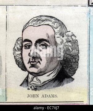 John Adams (30 octobre [O.S. 19 octobre] 1735 - 4 juillet 1826) a été le deuxième président des États-Unis (1797-1801),[ Banque D'Images